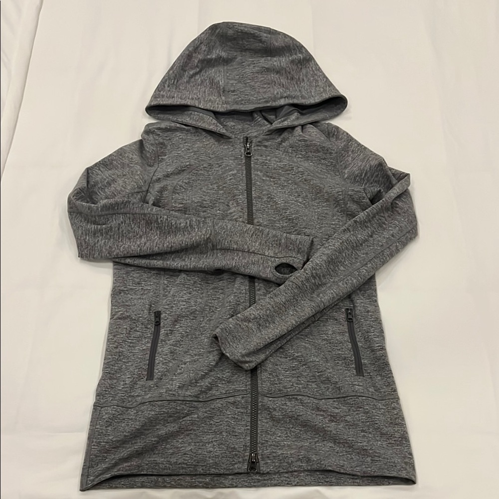 Gray Zip-Up Hoodie